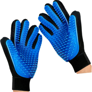 Mr. Peanut's Pet Grooming Glove Brush and Deshedding Aid